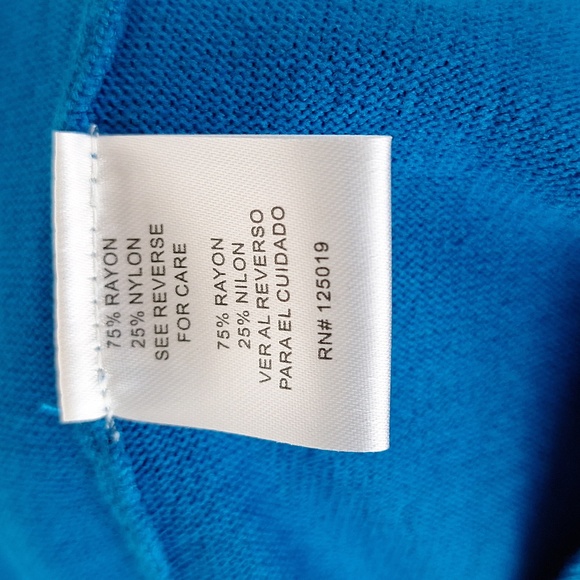 Joseph A. QUEST-CE QUE CEST SILK? Petite Med Womens w/Tags Turtleneck Celestial - Picture 5 of 7